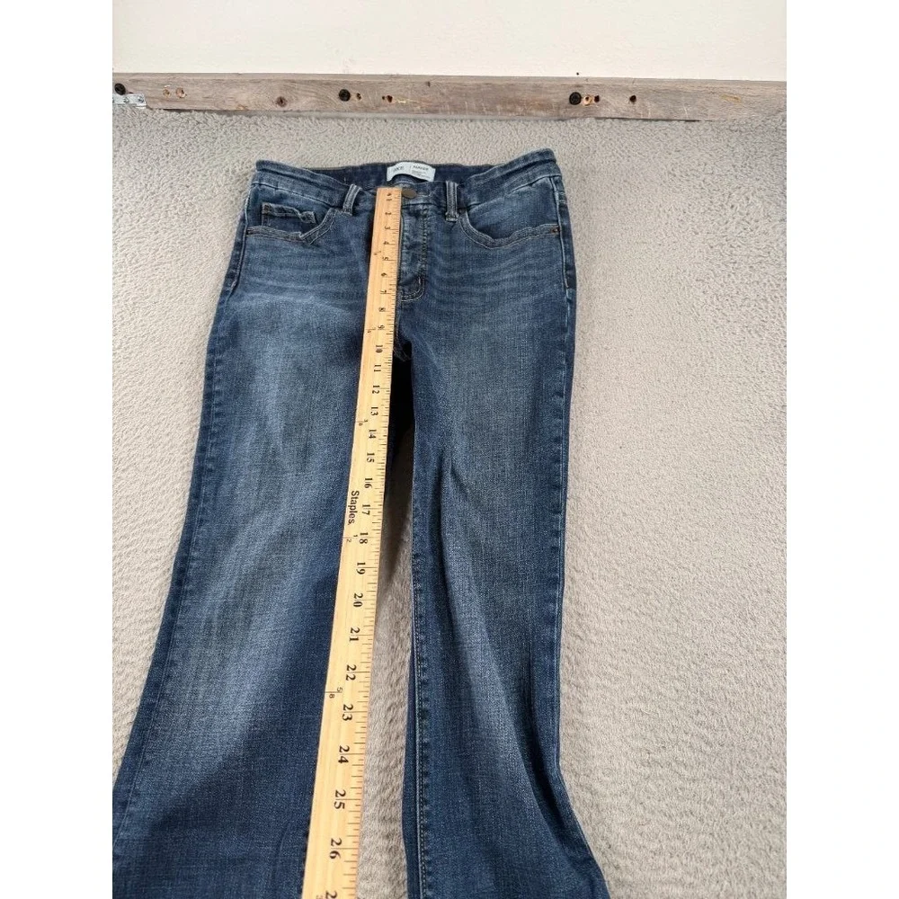 BKE Parker Bootcut Jeans Womens 28x29.5 High Rise Tailored Dark Wash Stretch
